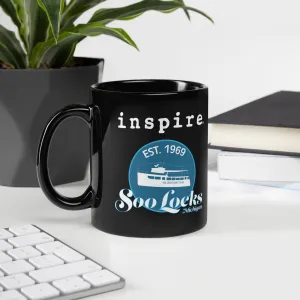 inspire Soo Locks Black Glossy Mug