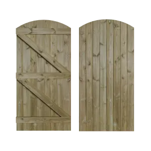 Instow Curved Tongue & Groove Side gate (0.9m High)