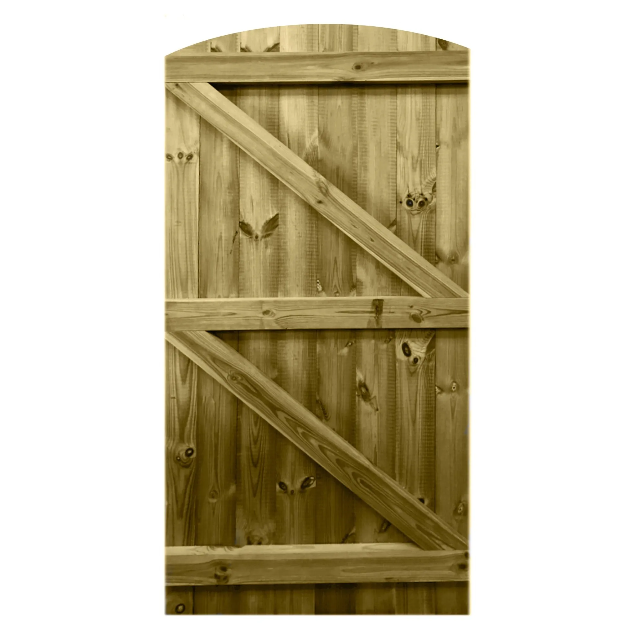 Instow Curved Tongue & Groove Side gate (2.4m High)