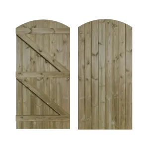 Instow Curved Tongue & Groove Side gate (2.4m High)