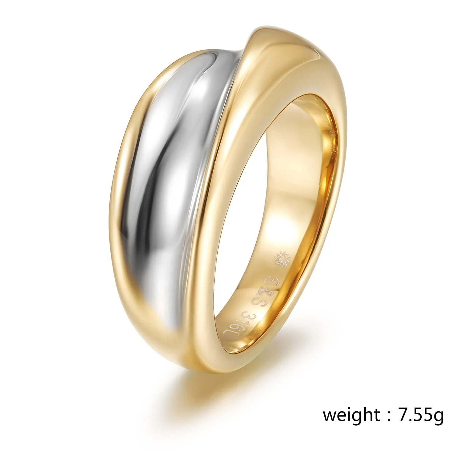 Intermediate color creative glossy ring-NSR196STMC