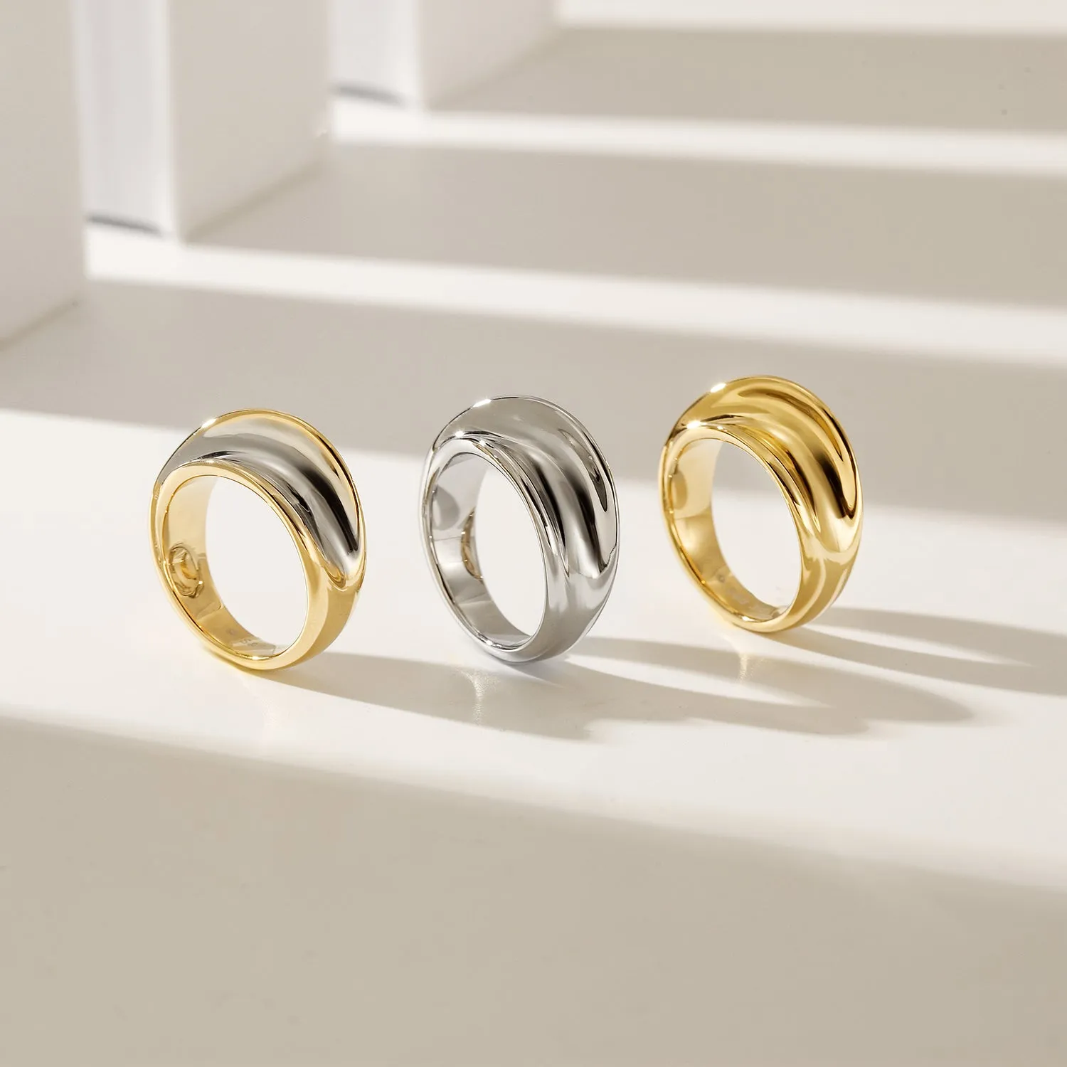 Intermediate color creative glossy ring-NSR196STMC