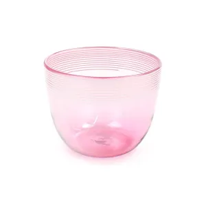 Jarrod Futscher Fuchsia Threaded Glass Bowl