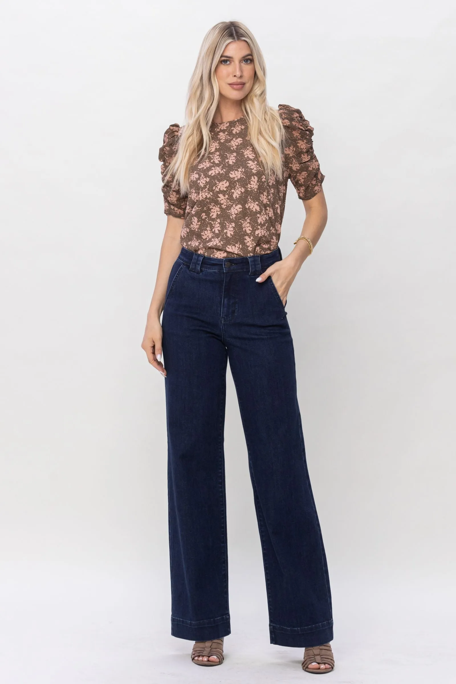 Judy Blue Trouser Wide Leg Jean
