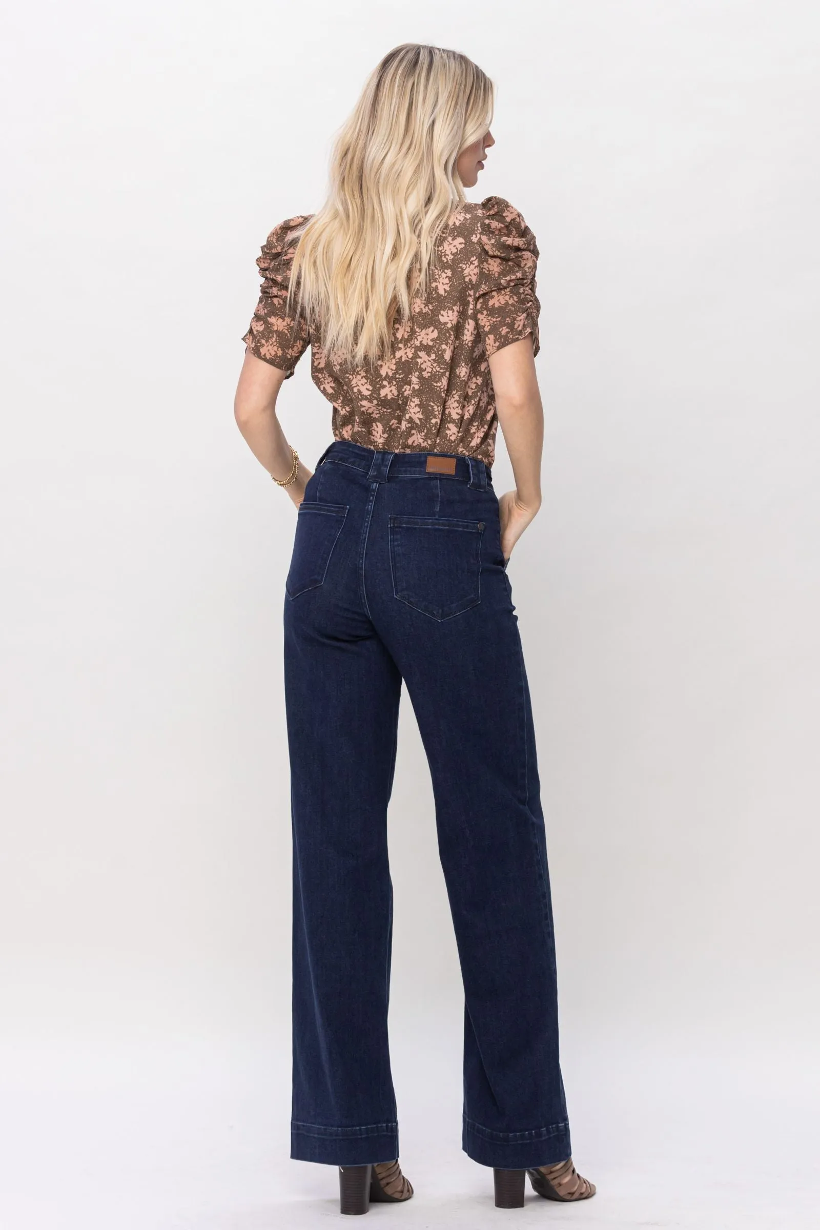 Judy Blue Trouser Wide Leg Jean