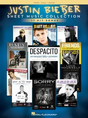 Justin Bieber Sheet Music Collection 17 Hits Songs