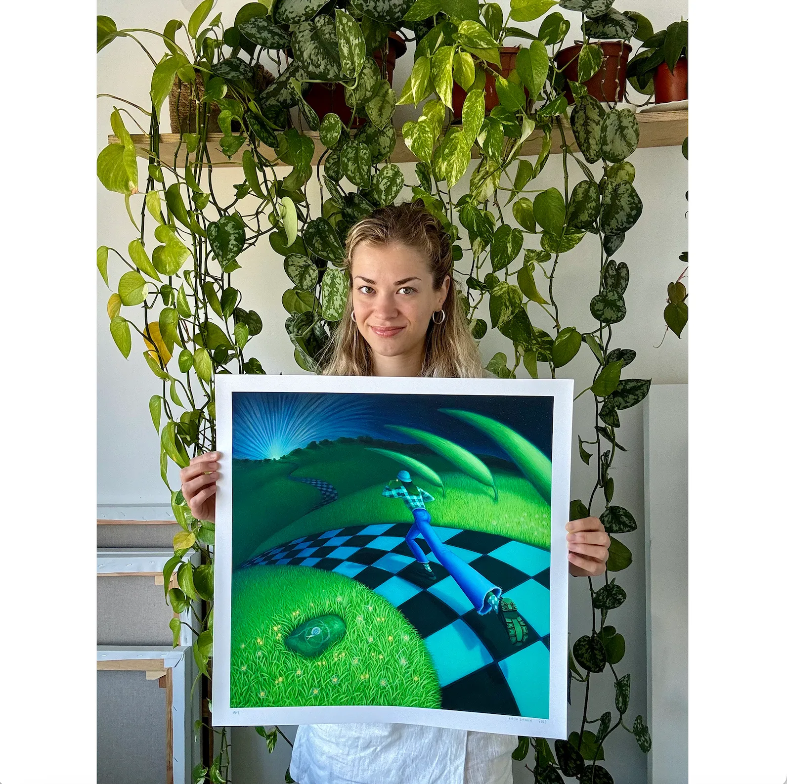 Katia Lifshin, Impetus, 2023; Hand-Embellished, Signed, and Numbered Limited Edition Print