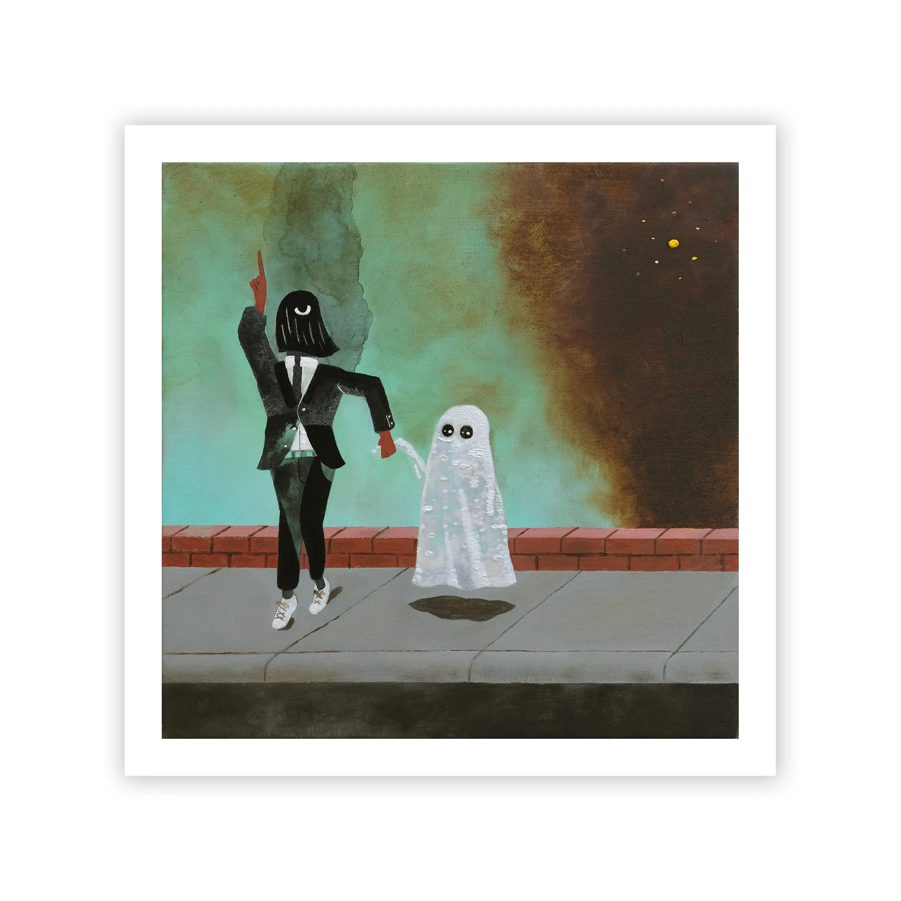 Kenny Rivero, Walk Wit Me, 2021; Hand-Embellished, Signed, and Numbered Limited Edition Print