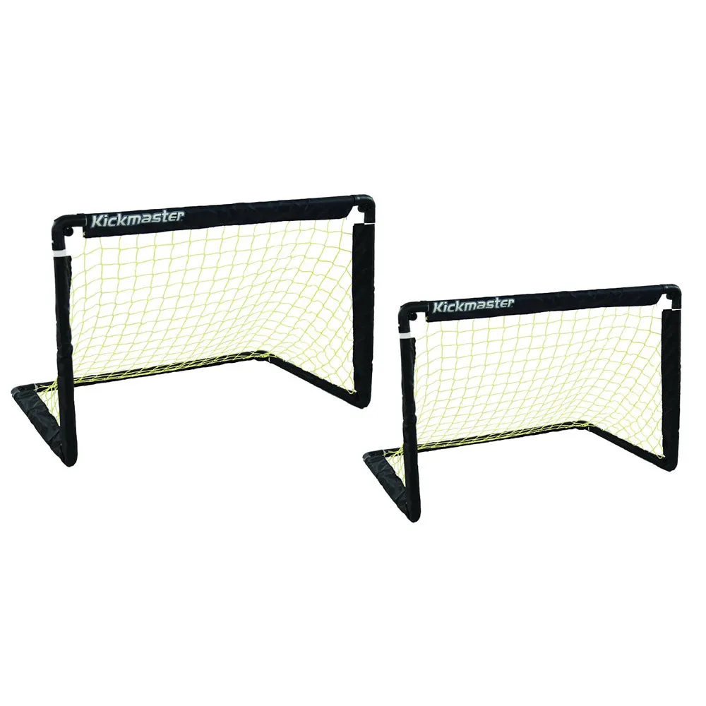 Kickmaster One-on-One Folding Goal Set Black