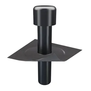 Klober Flavent Breather Extraction Vent with Pipe & Bitumen Skirt - 125mm