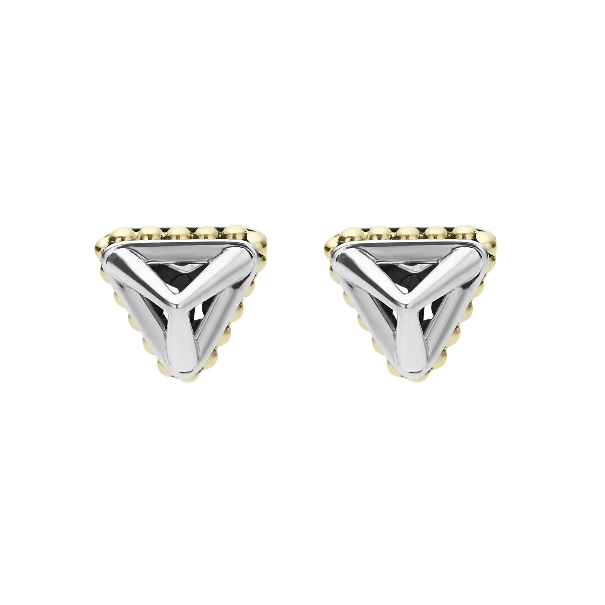 KSL Open Pyramid Stud Earrings