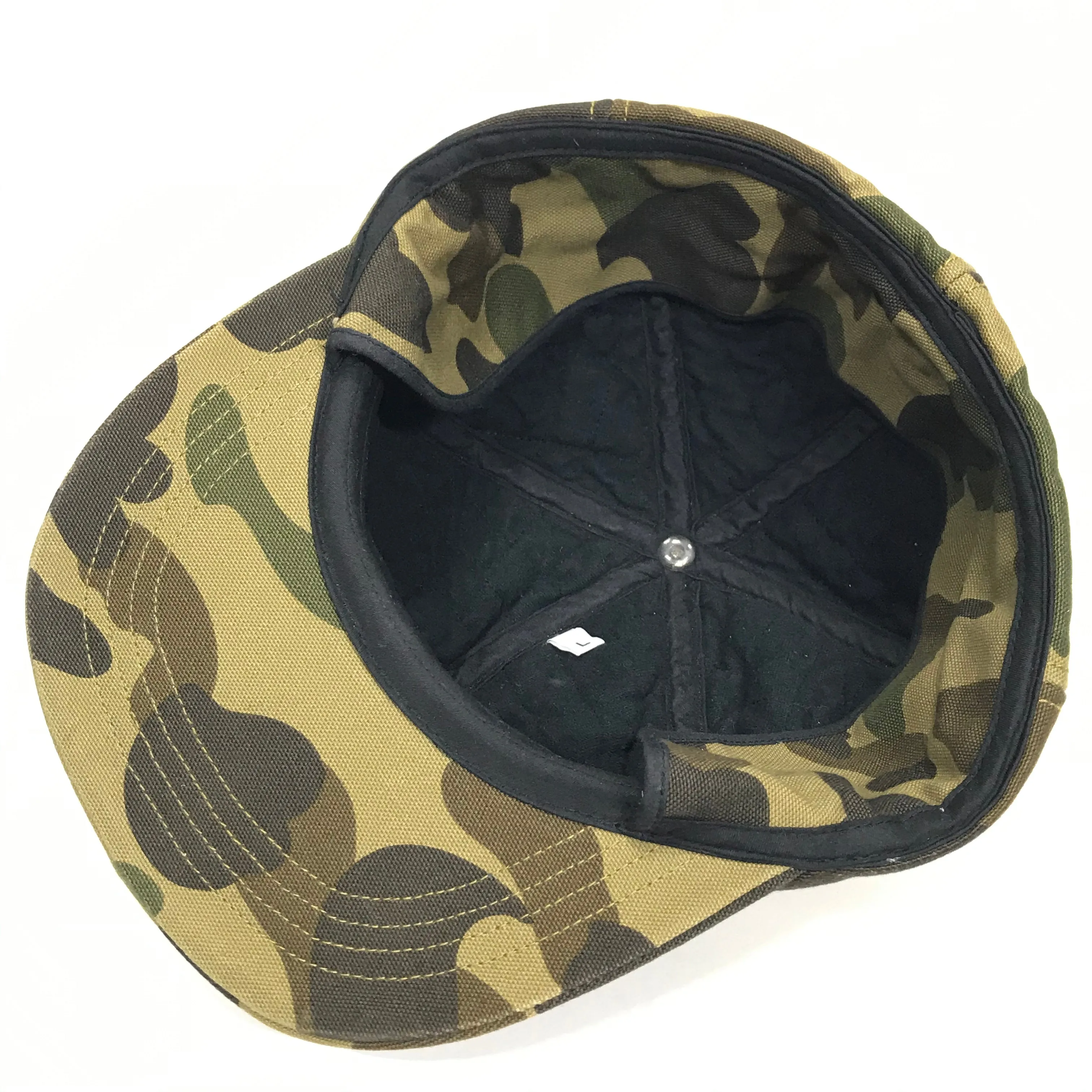 [L] A Bathing Ape Bape x Carhartt 1st Camo Duck Cotton Cap Hat