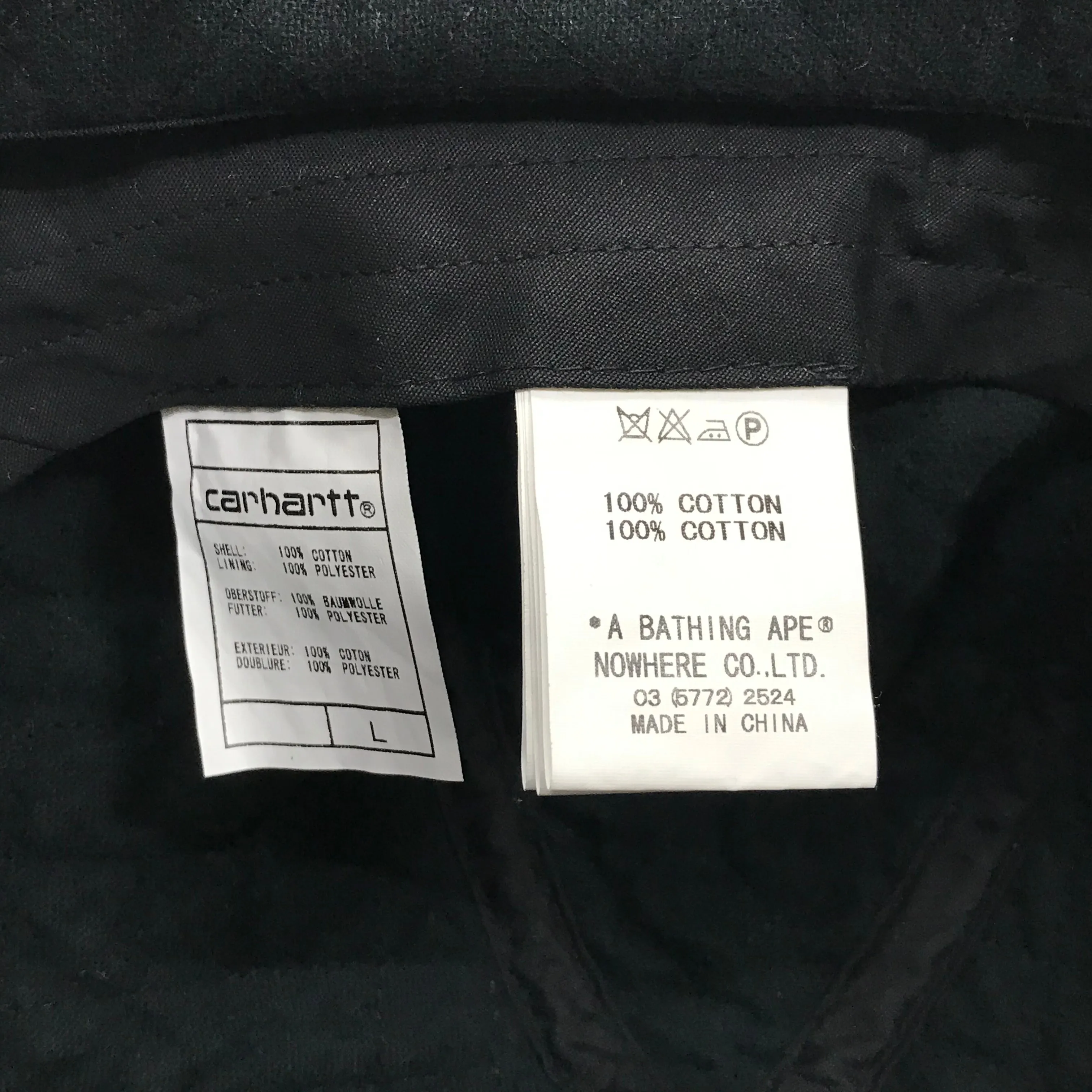 [L] A Bathing Ape Bape x Carhartt 1st Camo Duck Cotton Cap Hat