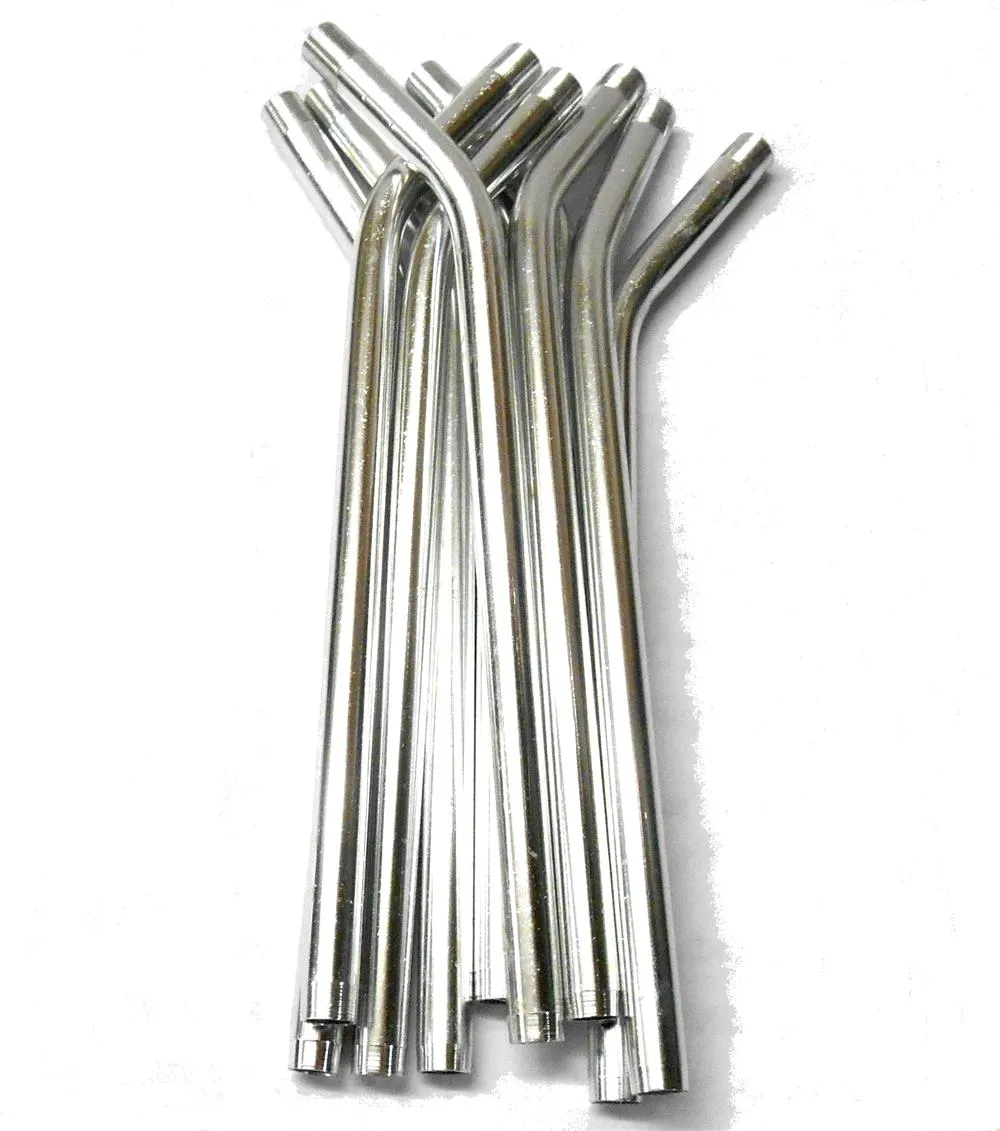 L11443 RC Nitro Fuel Refill Bottle Pipes Only x 10 Silver 8mm Diameter