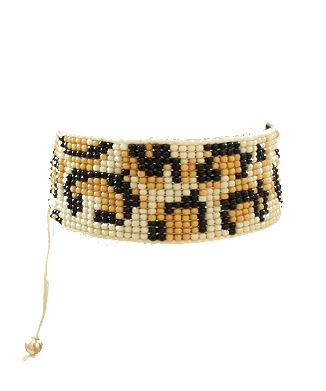 LEOPARD  BEADED BRACELET