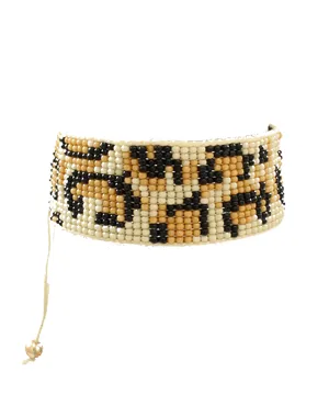 LEOPARD  BEADED BRACELET