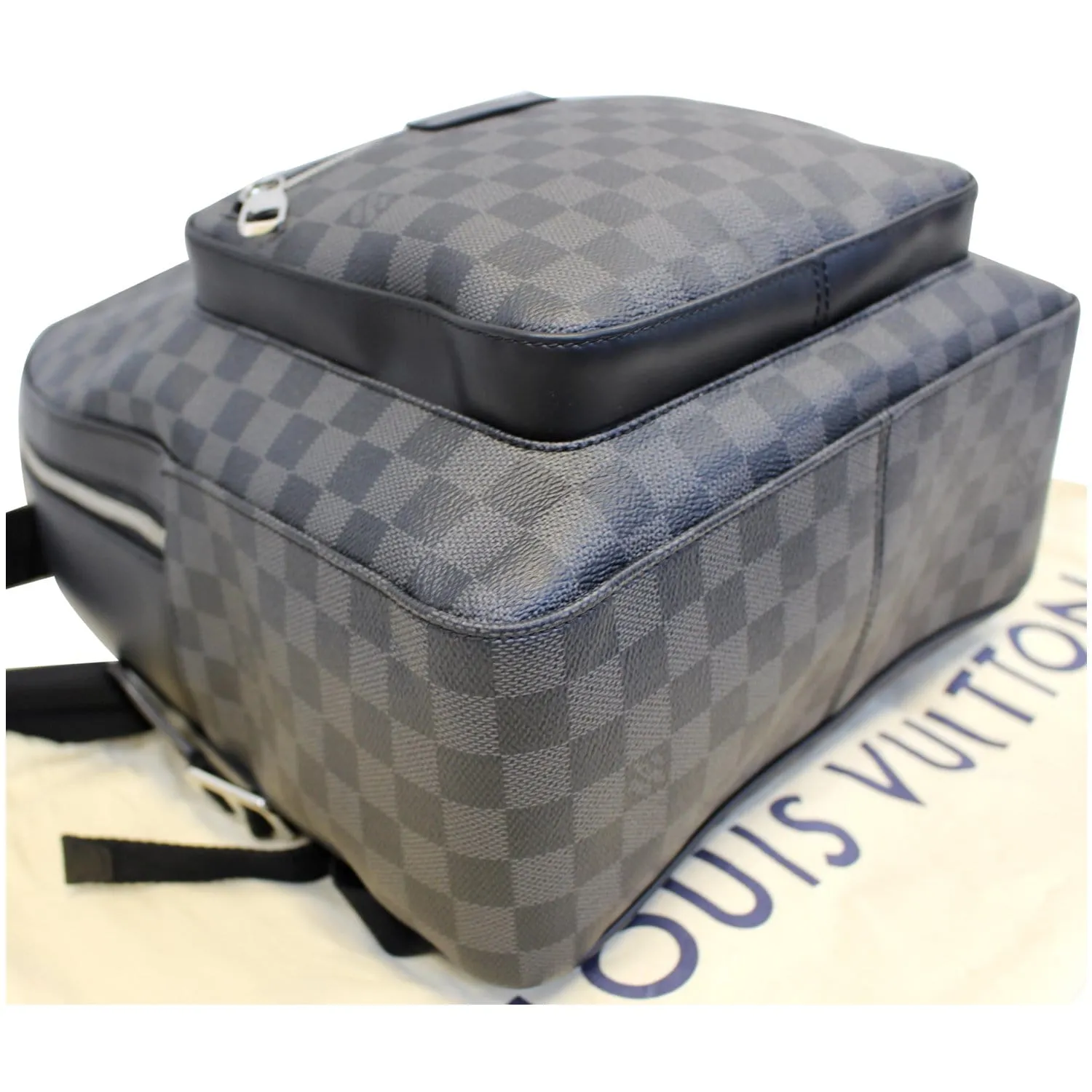 LOUIS VUITTON Josh Damier Graphite Backpack Bag Black