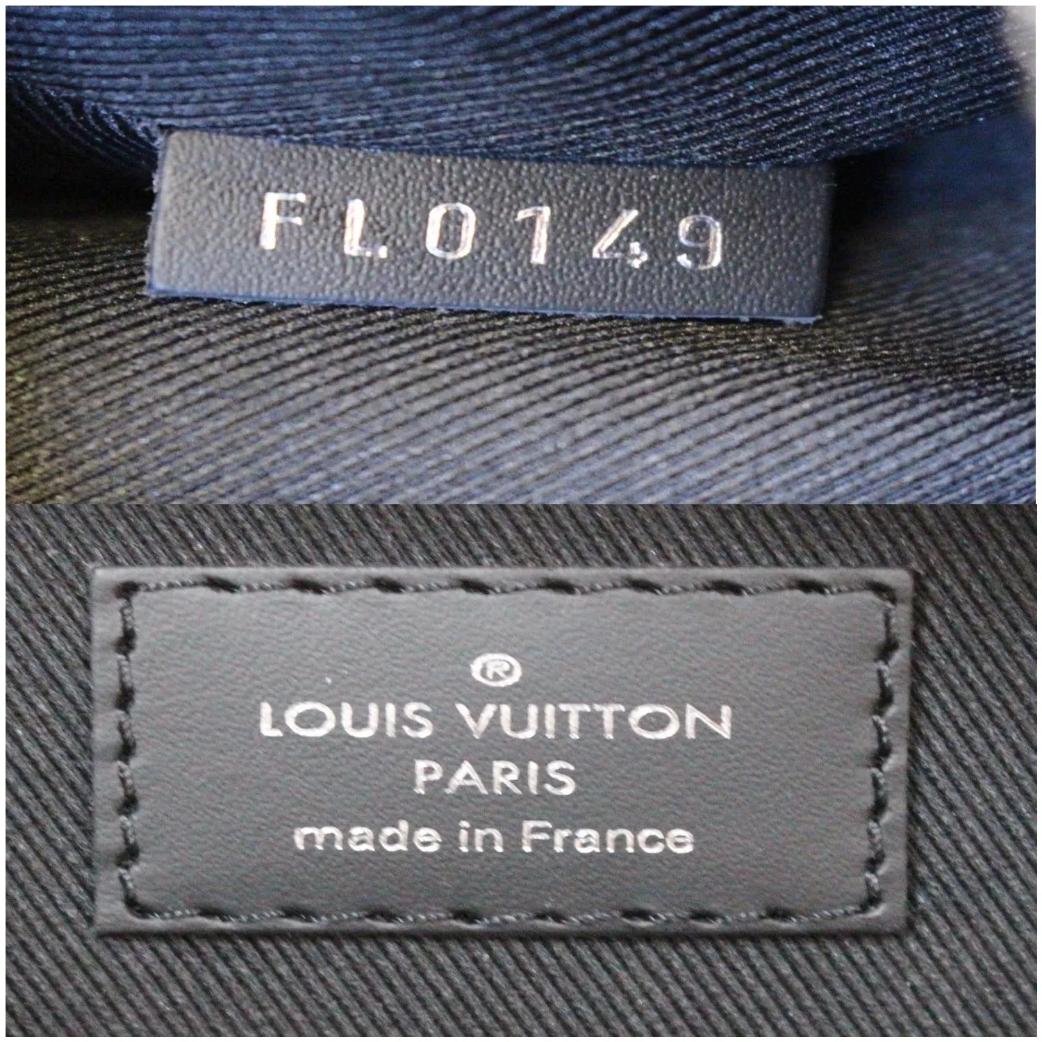 LOUIS VUITTON Josh Damier Graphite Backpack Bag Black