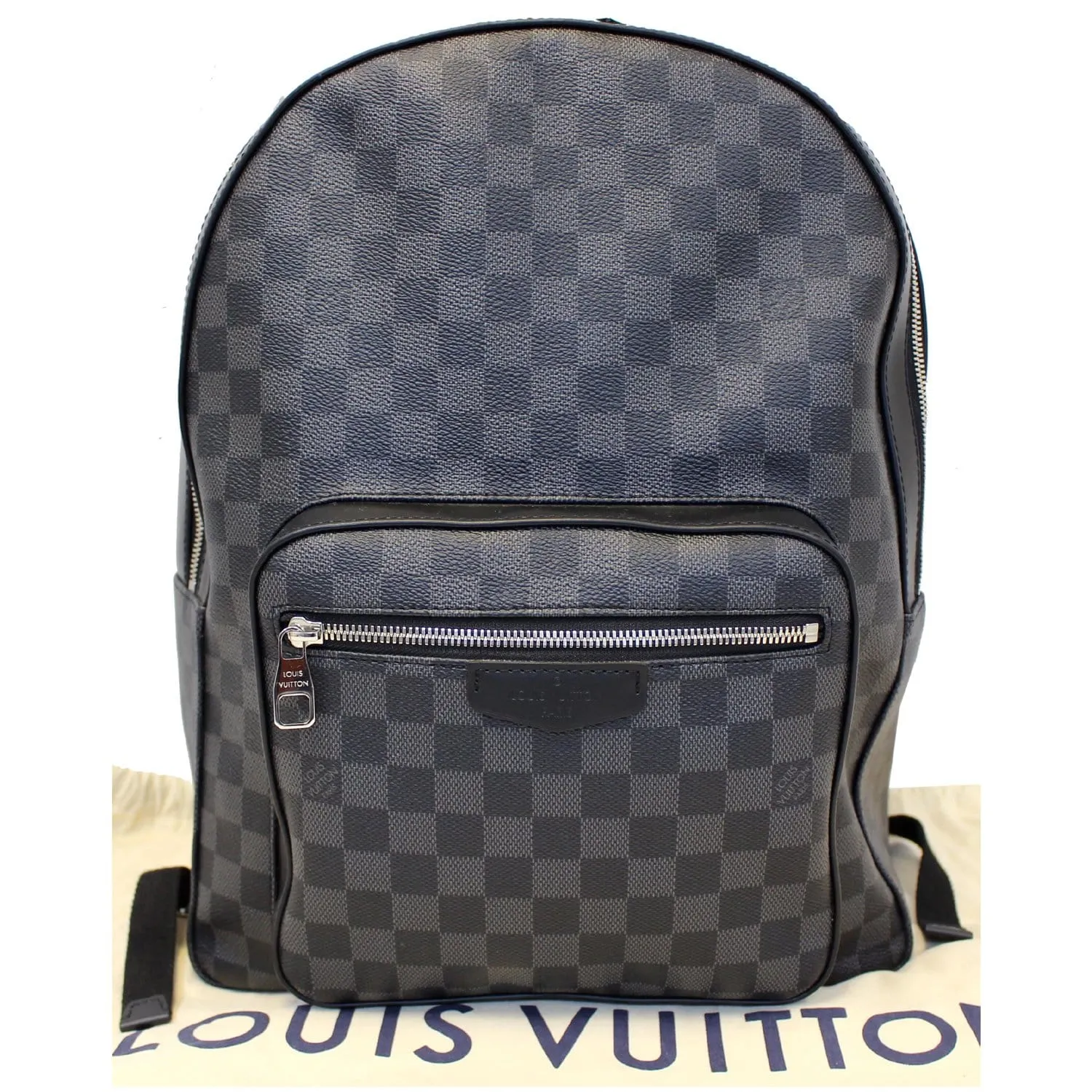 LOUIS VUITTON Josh Damier Graphite Backpack Bag Black