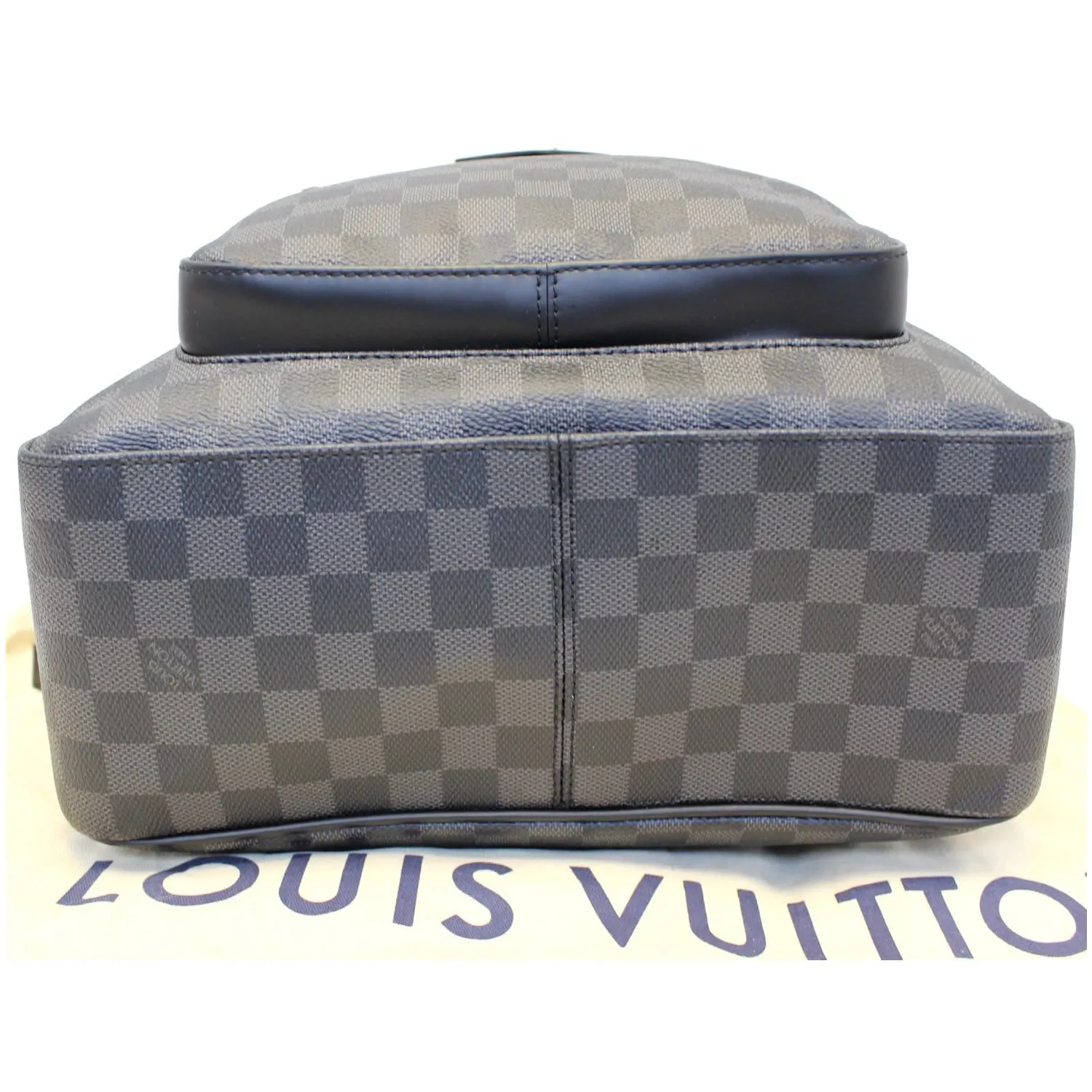 LOUIS VUITTON Josh Damier Graphite Backpack Bag Black