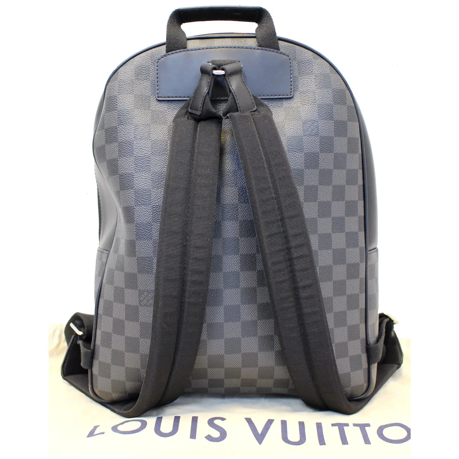 LOUIS VUITTON Josh Damier Graphite Backpack Bag Black