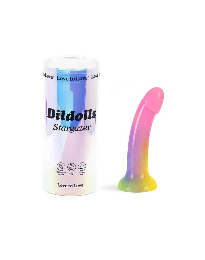 Love to Love - Dildoll Stargazer - Kleurrijke Dildo - Siliconen