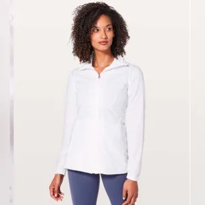 Lululemon Athletica Such A Cinch Foldable Hood White Jacket size 4