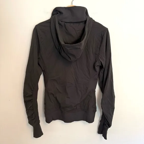 Lululemon Beyond the Studio Jacket Striped Graphite Grey 6
