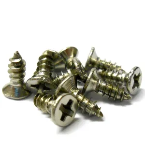 M3 x 8mm 3 x 8 Silver Cross Head Flat Countersunk Screw 10 Self Tapping Thread
