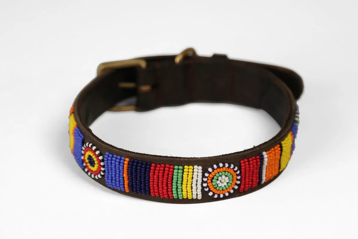 Maasai Beaded Dog Collar