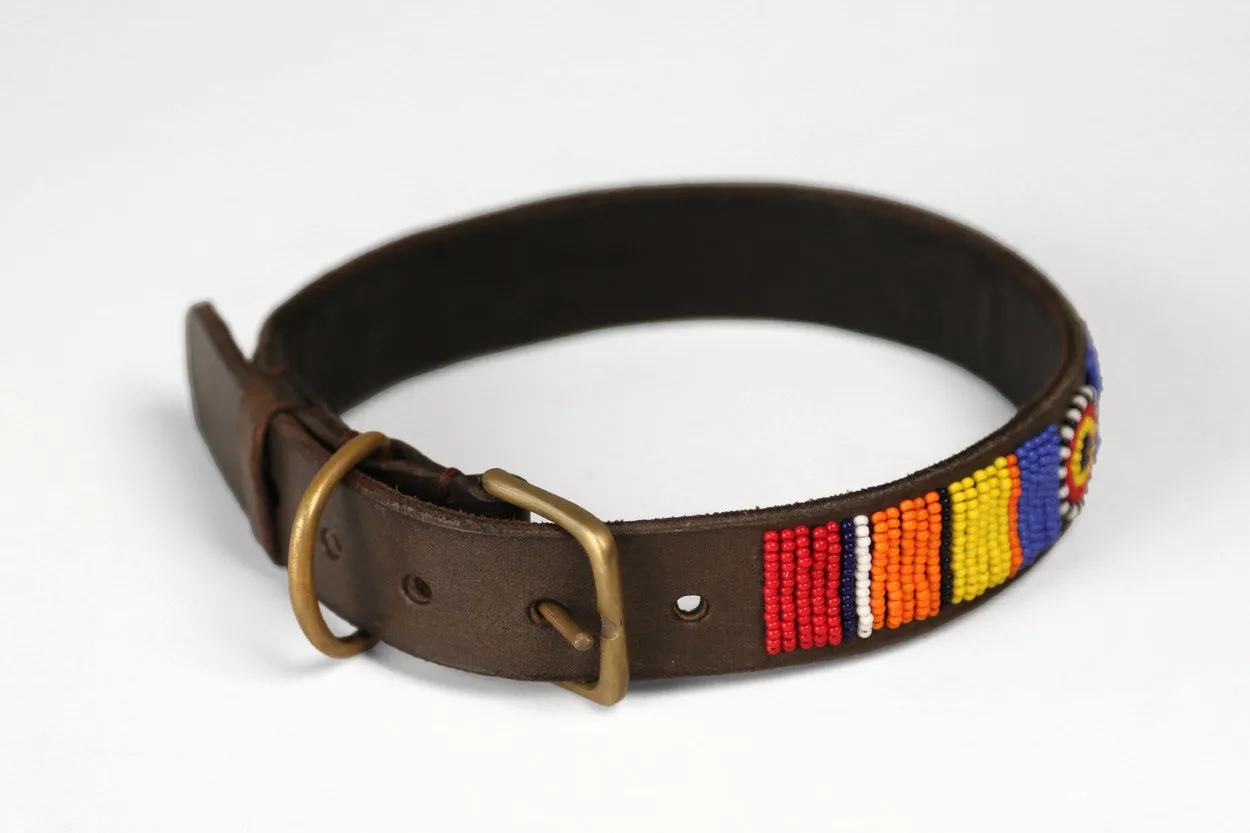 Maasai Beaded Dog Collar