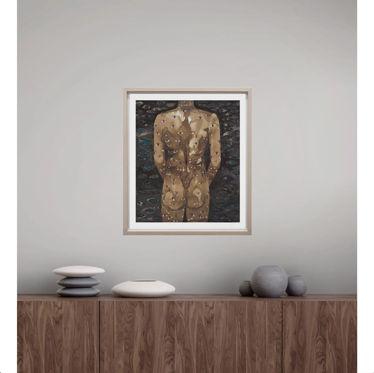 María Magdalena Campos-Pons, Testigo, 2023; Hand-Embellished, Signed, and Numbered Limited Edition Print