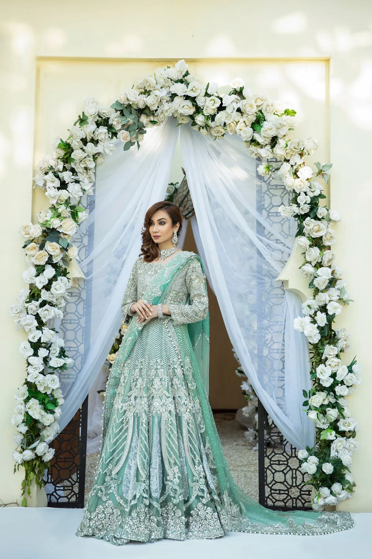 Marina | AJR Couture Bridals Collection 2022 | Embroidered and Embellished Bridal Suits