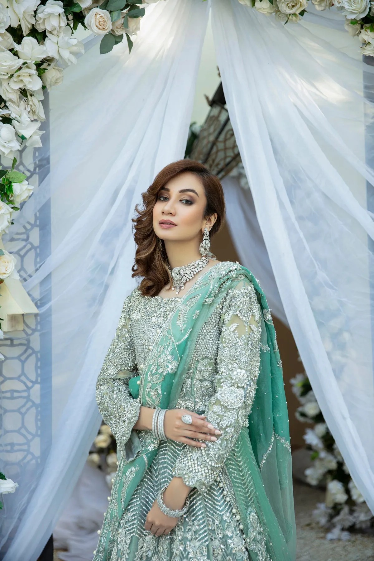 Marina | AJR Couture Bridals Collection 2022 | Embroidered and Embellished Bridal Suits