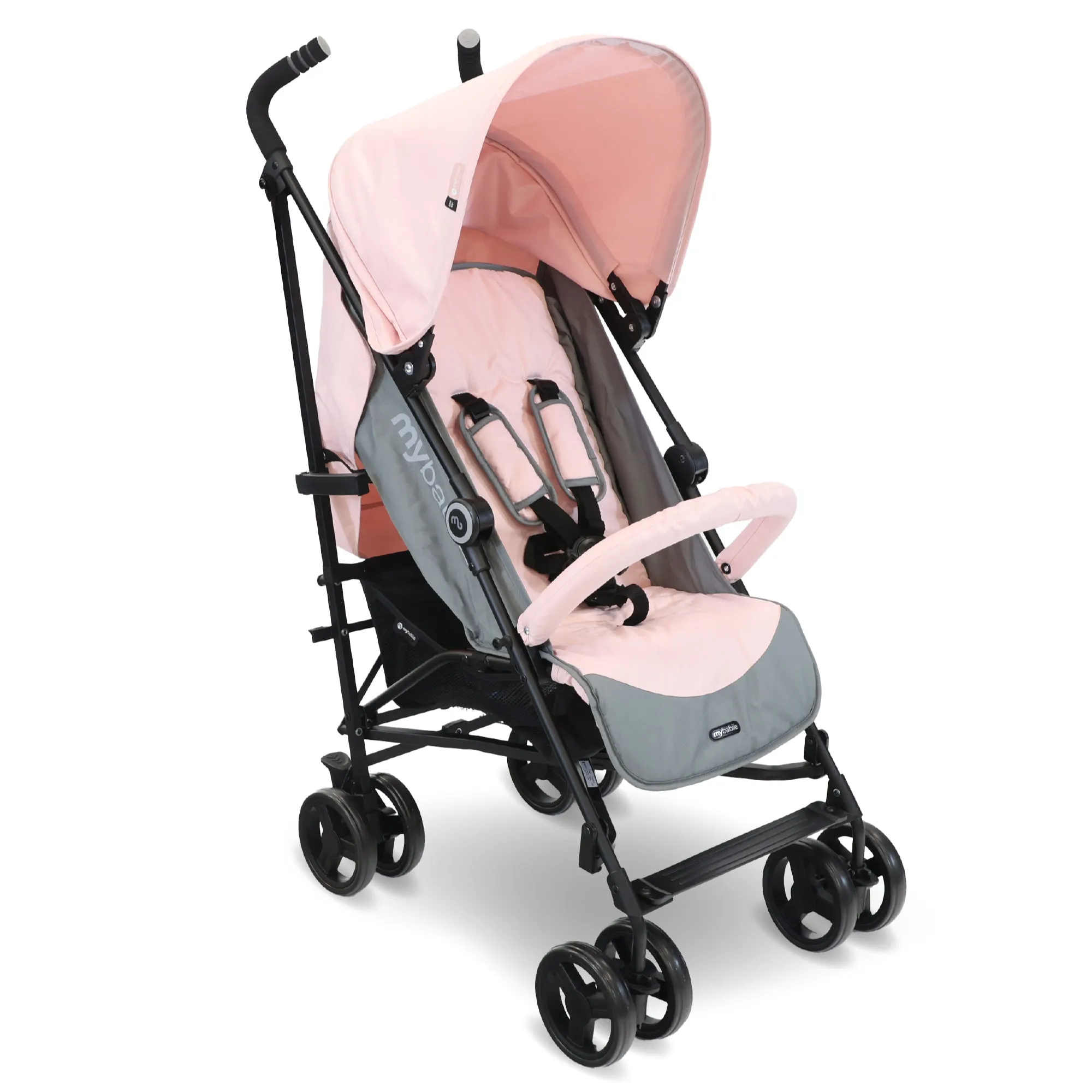 MB02 Lightweight Stroller - Pink and Grey