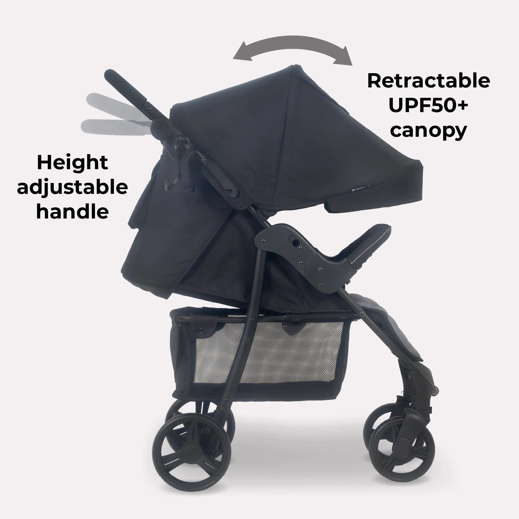 MB30 Plus Pushchair - Black / Grey