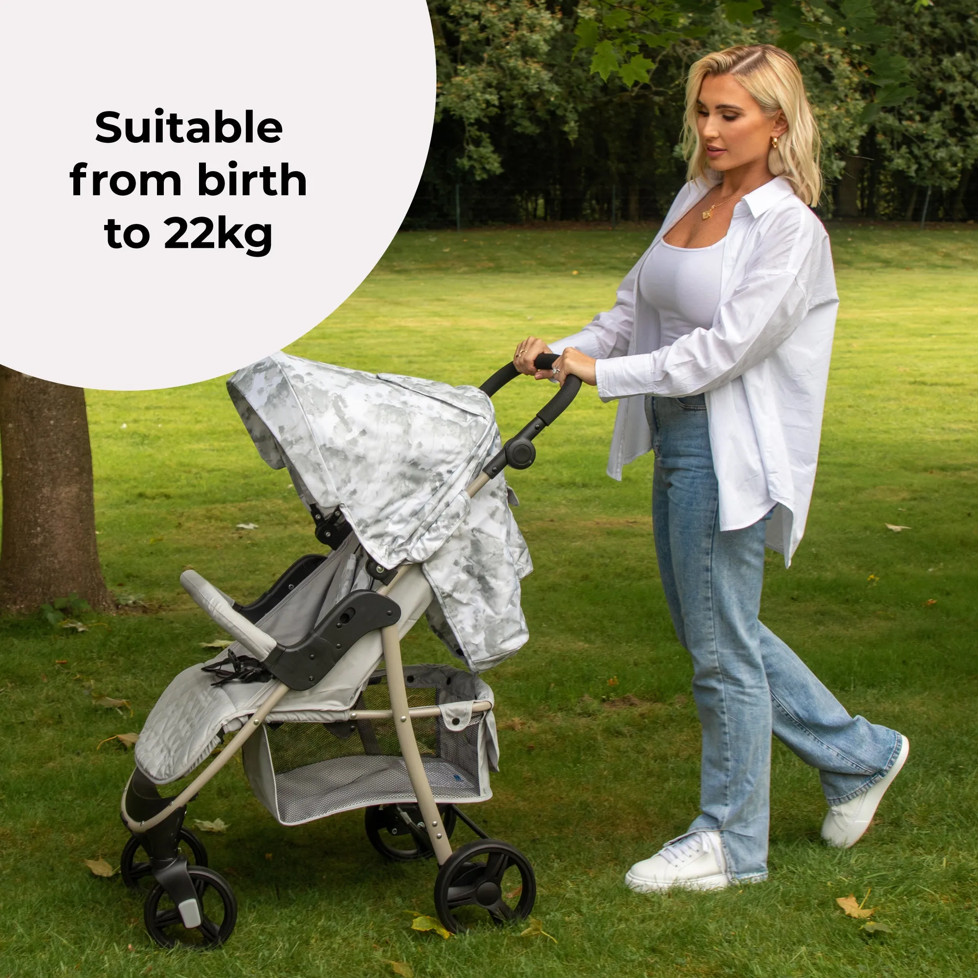 MB30 Plus Pushchair - Grey Tie Dye