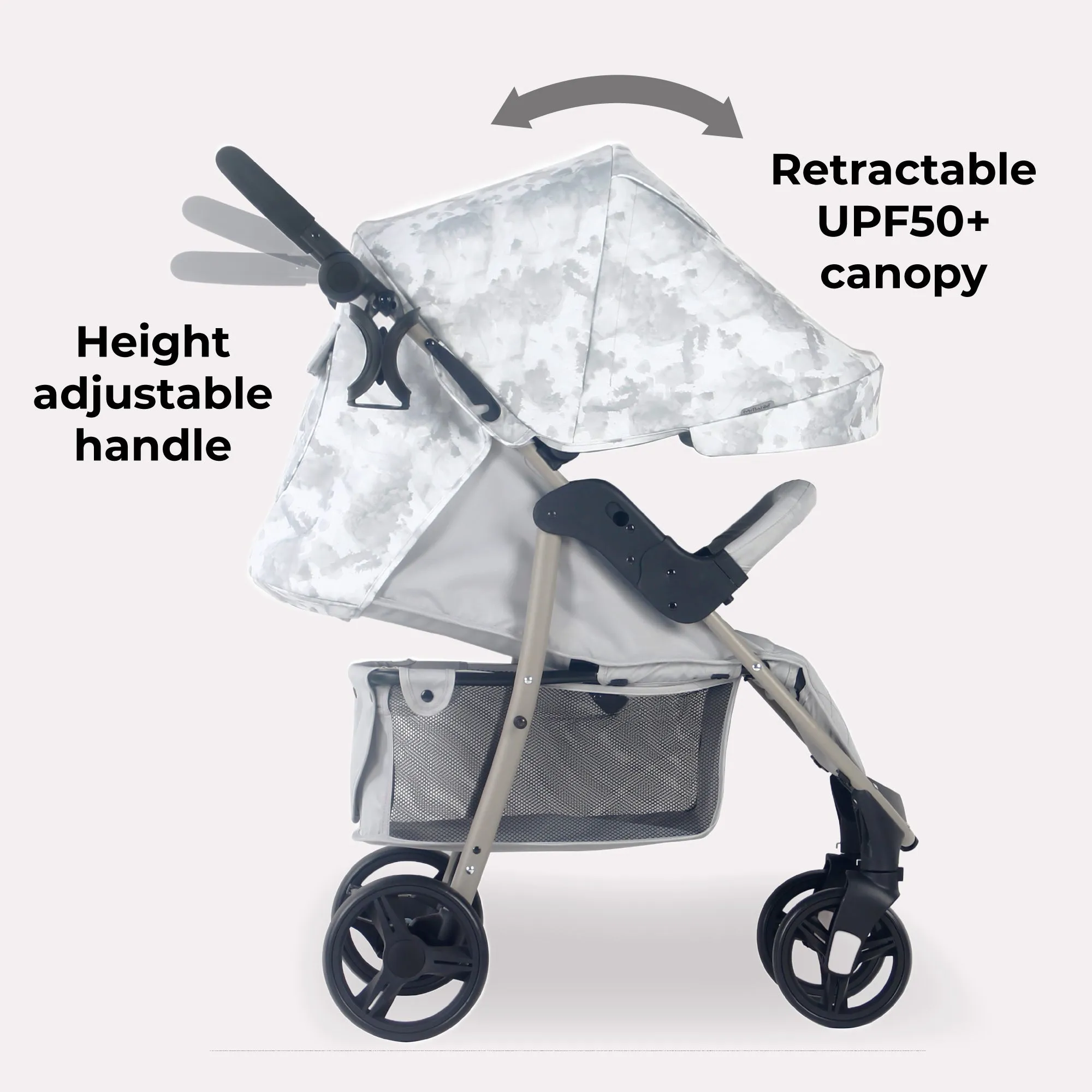 MB30 Plus Pushchair - Grey Tie Dye