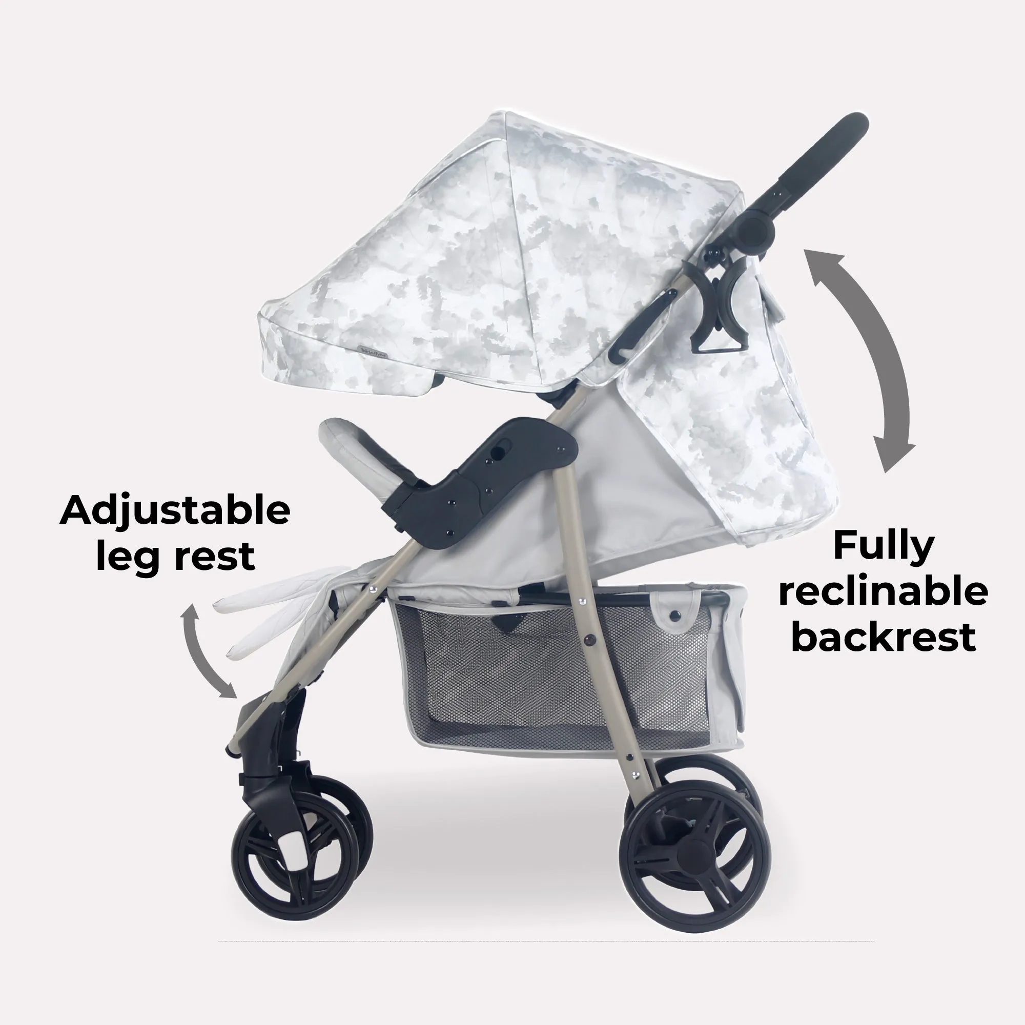 MB30 Plus Pushchair - Grey Tie Dye