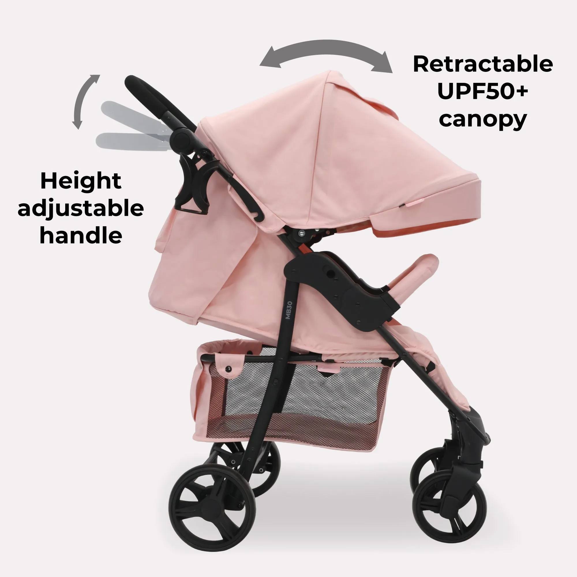 MB30 Plus Pushchair - Pink Leopard