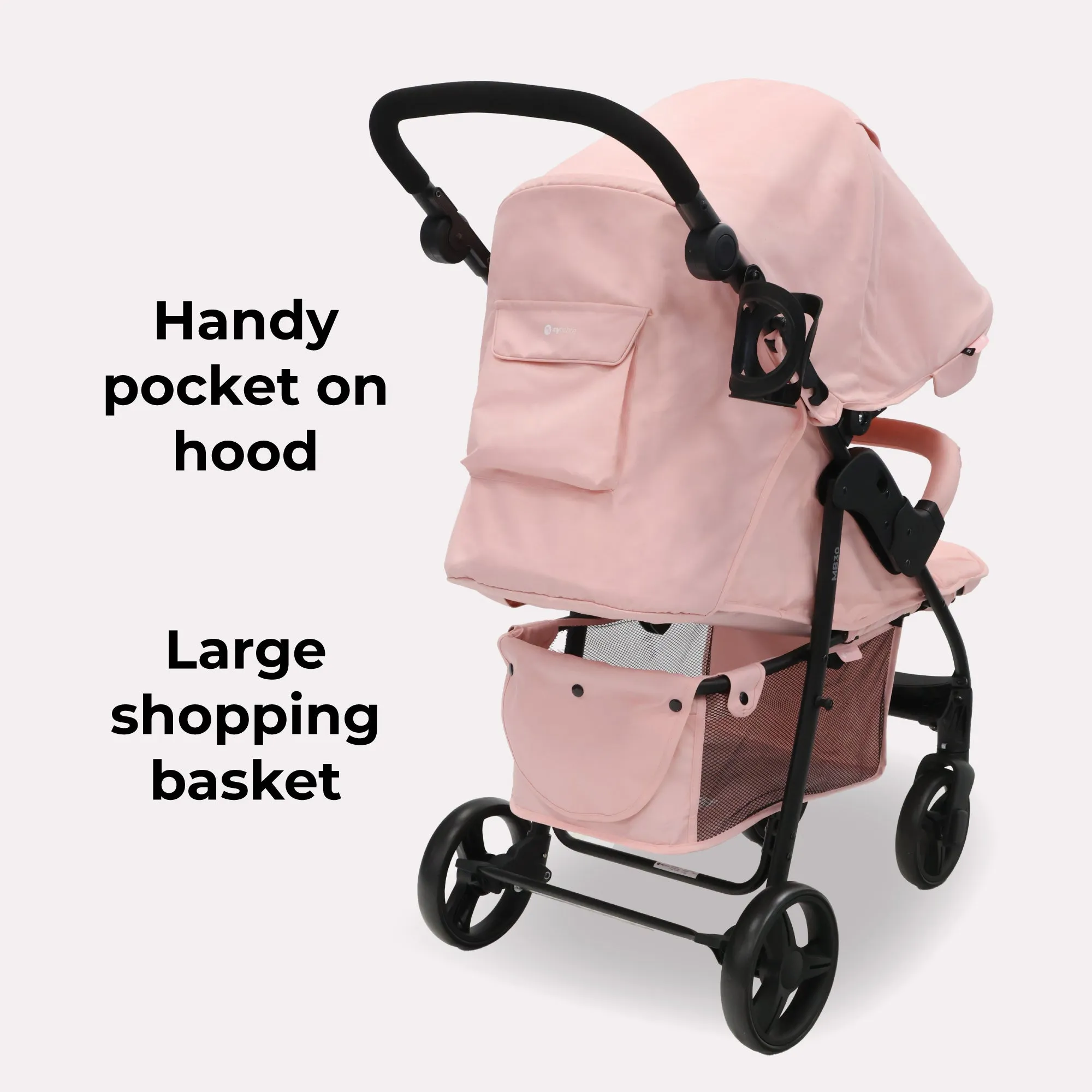 MB30 Plus Pushchair - Pink Leopard