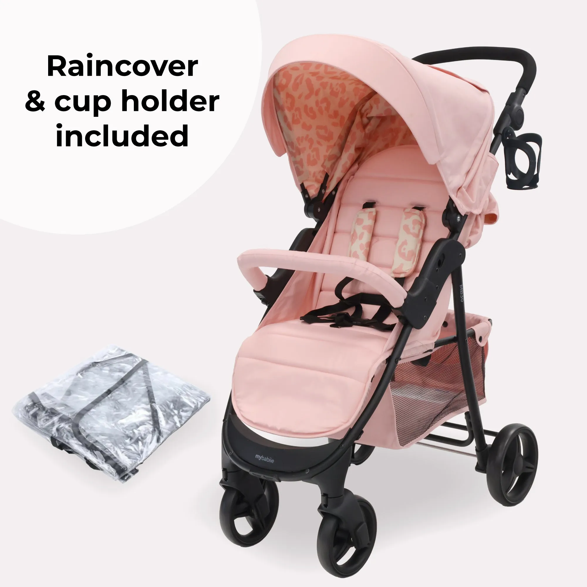 MB30 Plus Pushchair - Pink Leopard