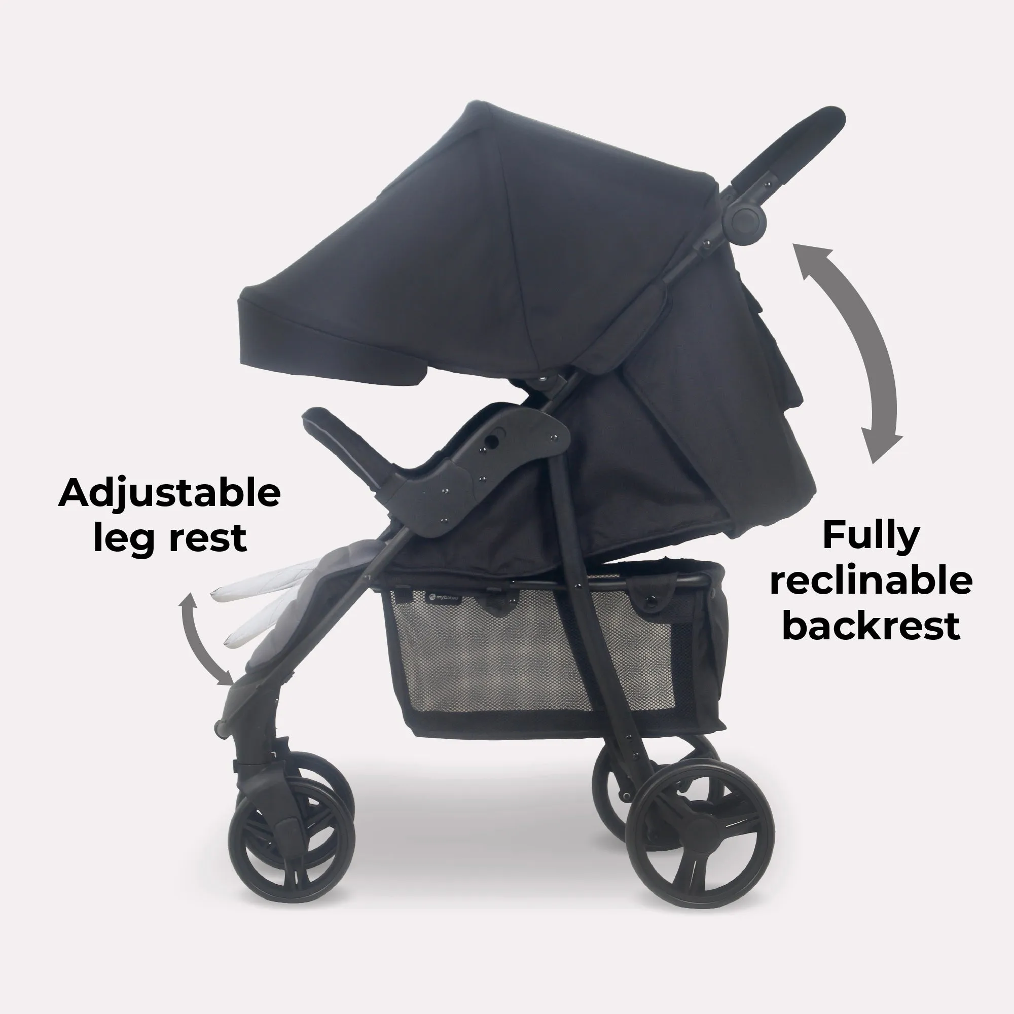 MB30 Pushchair - Black / Grey