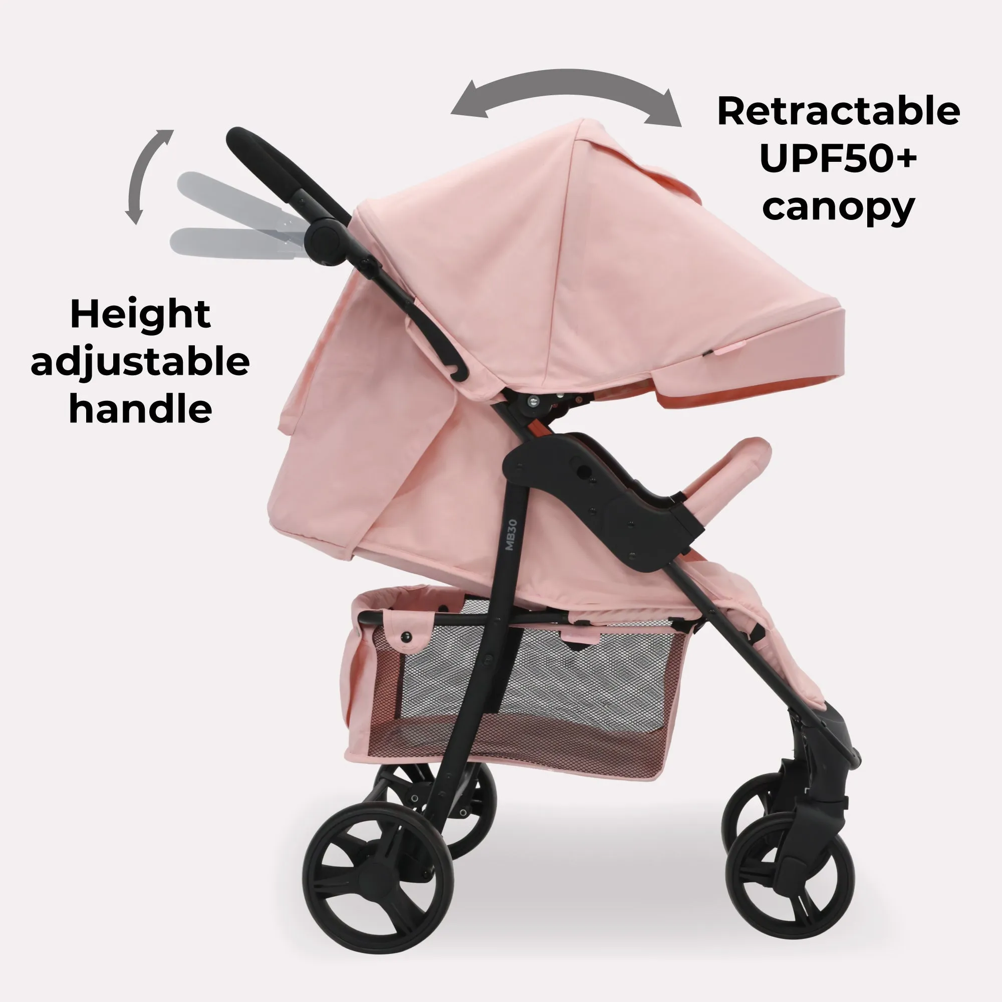 MB30 Pushchair - Pink Leopard