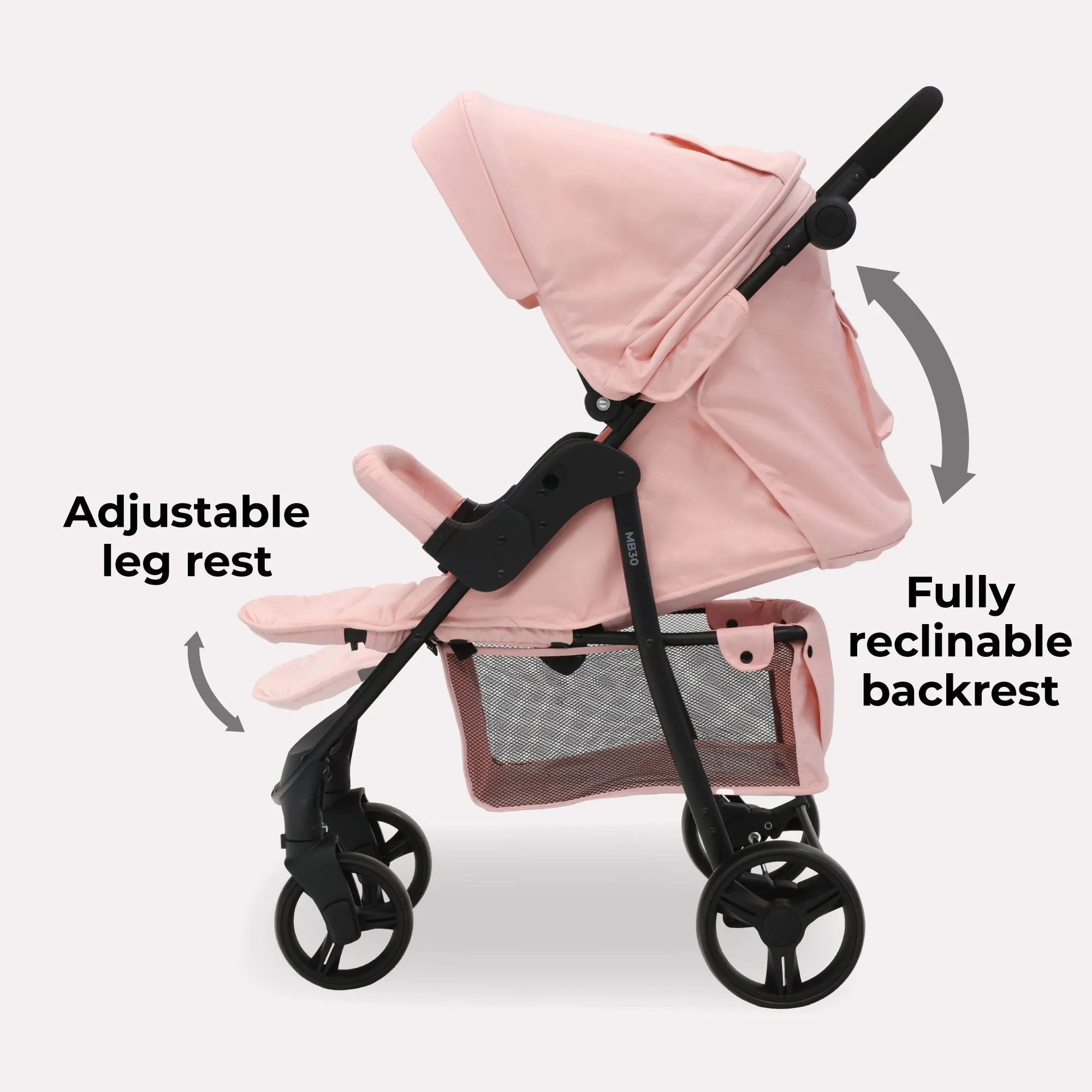 MB30 Pushchair - Pink Leopard