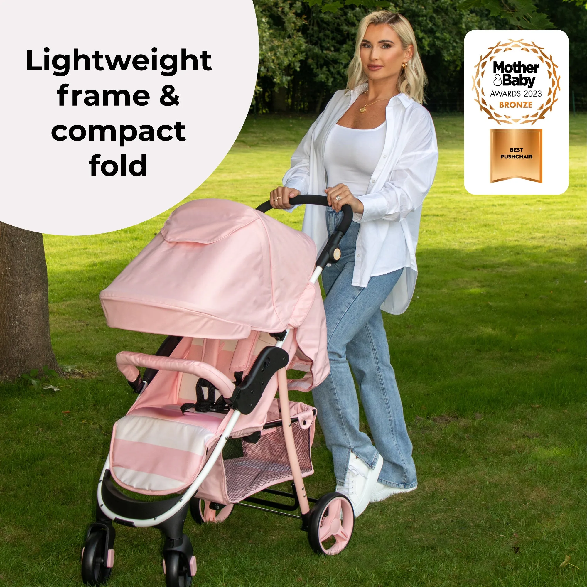 MB30 Pushchair - Pink Stripes