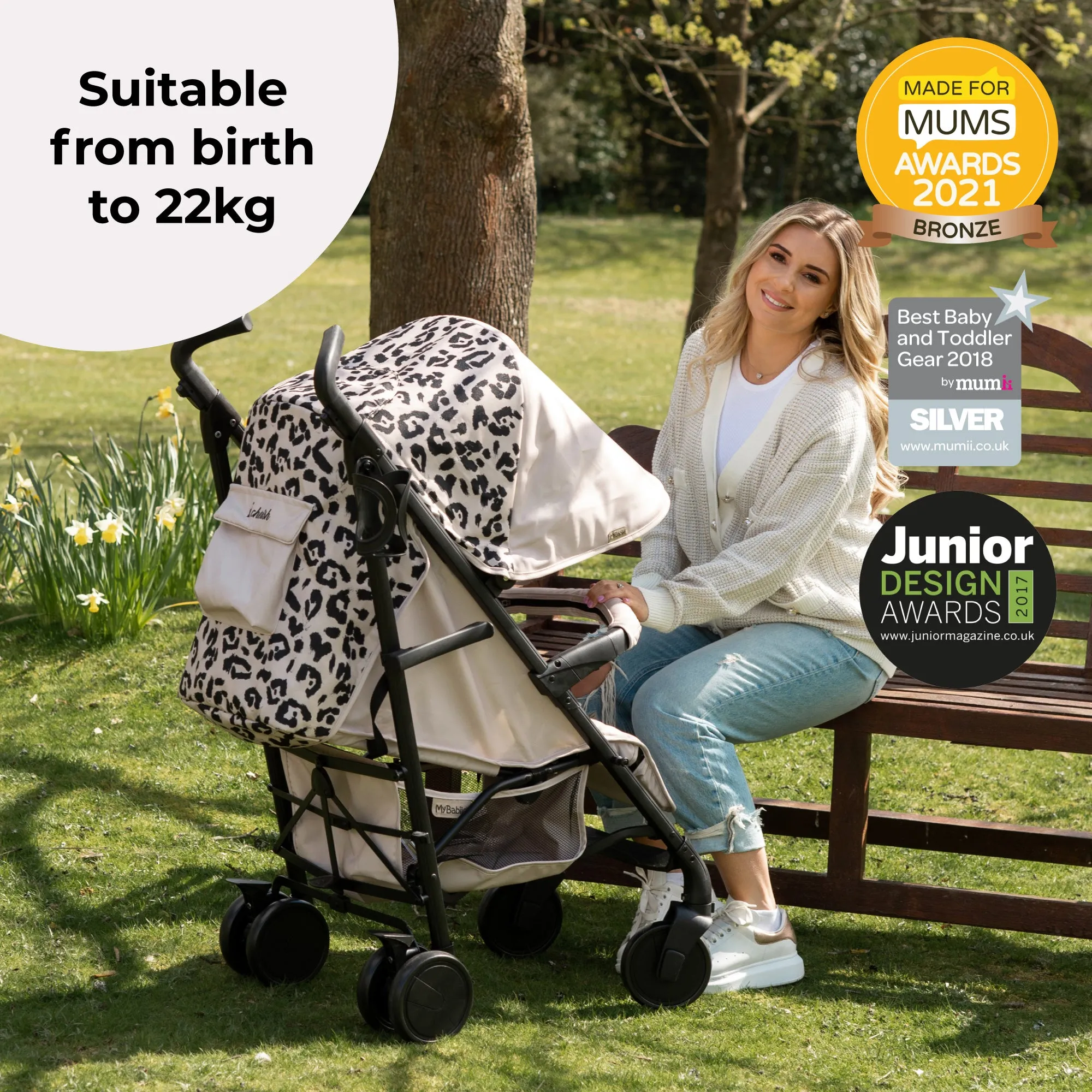 MB51 Plus Stroller - Fawn Leopard