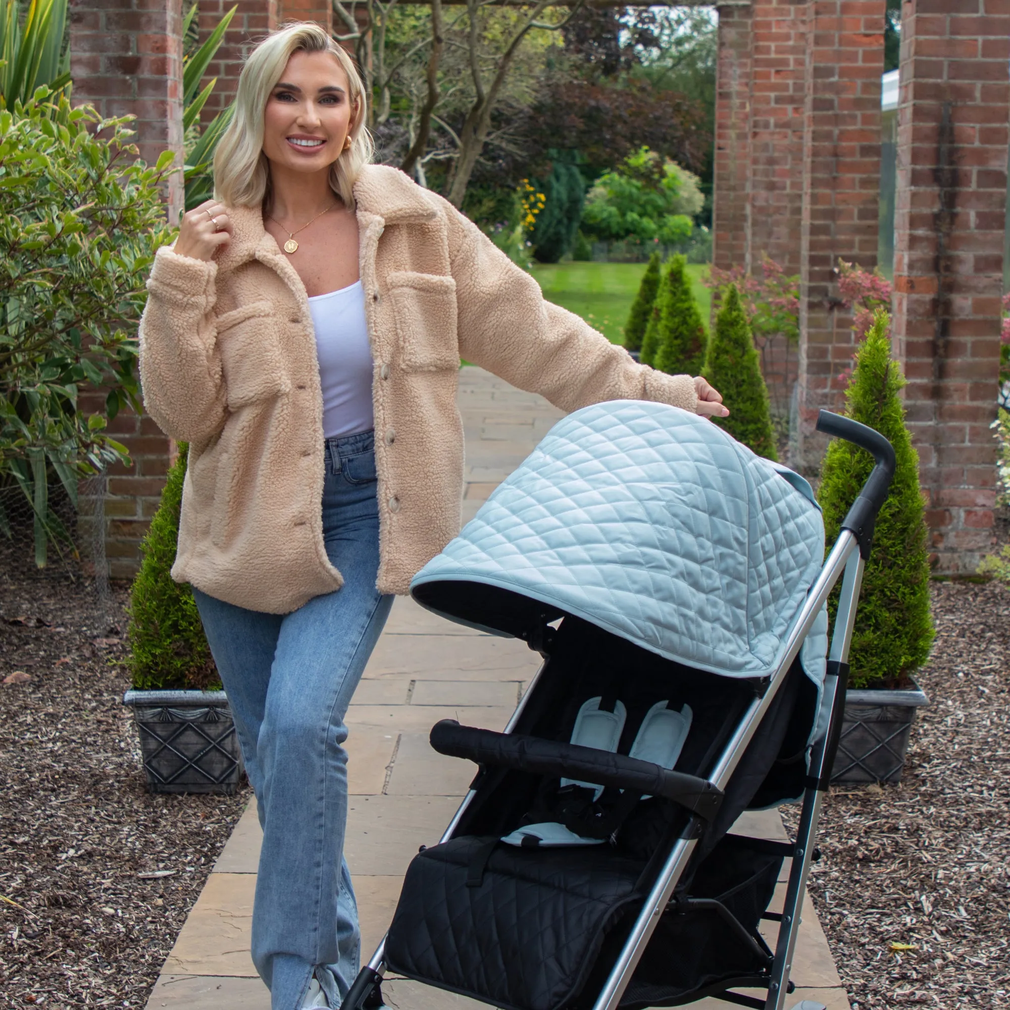 MB51 Plus Stroller - Quilted Aqua