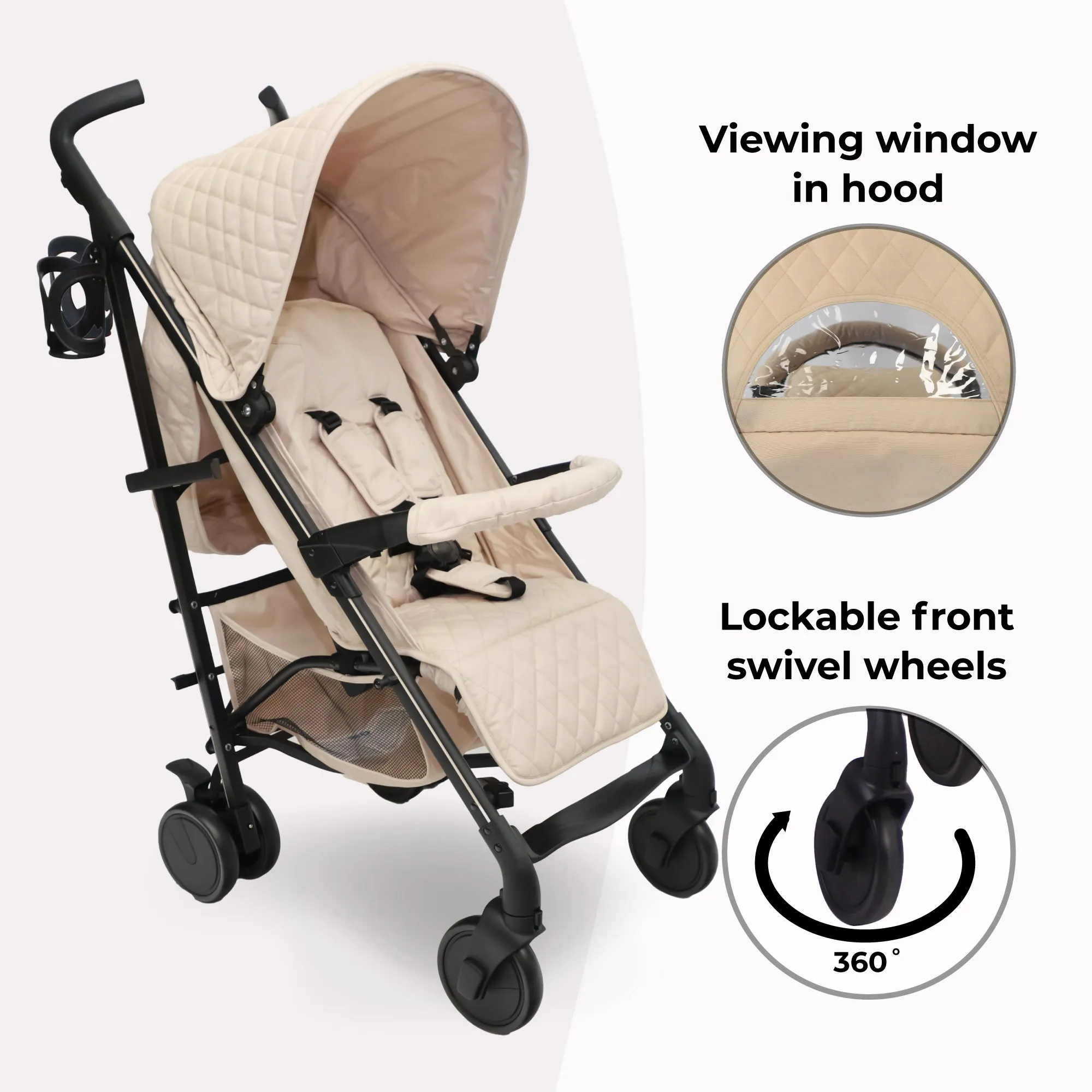 MB51 Plus Stroller - Quilted Sand
