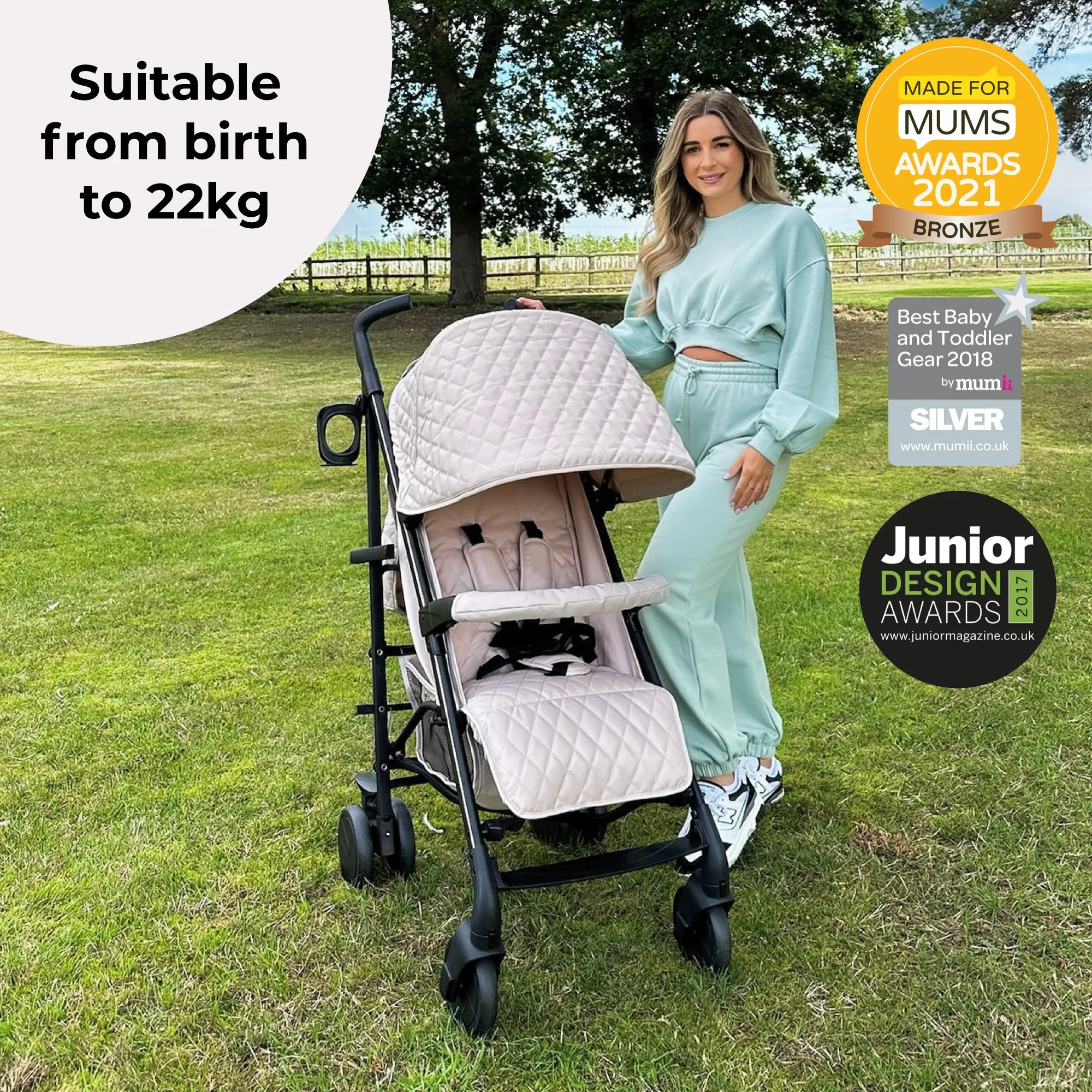 MB51 Plus Stroller - Quilted Sand